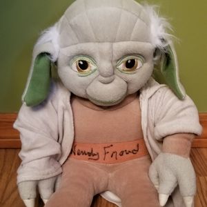 Autographed Yoda Plush Star wars